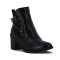 Comfortflex Bota Caña Baja C/ Hebilla Y Taco Medio Negro
