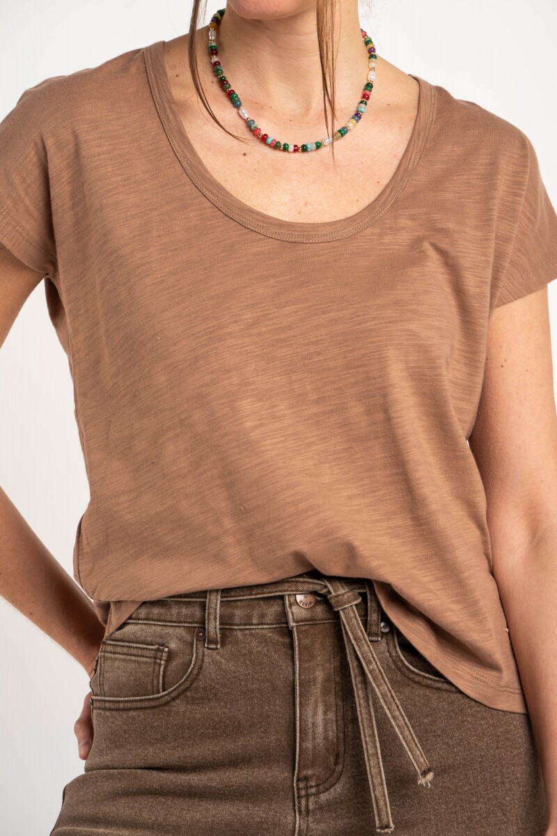 Remera Algodón Flame - Mocha 