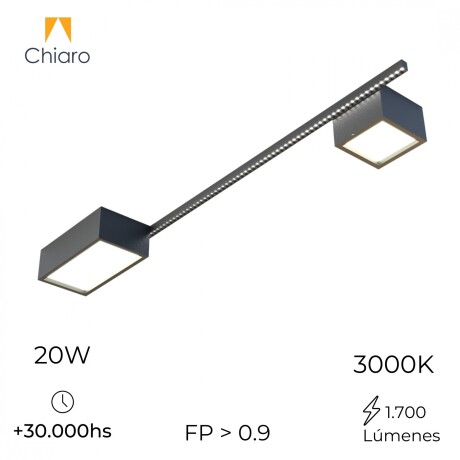 Aplique spot led cubos y barra minimalista para techo 119cm Aplique spot led cubos y barra minimalista para techo 119cm