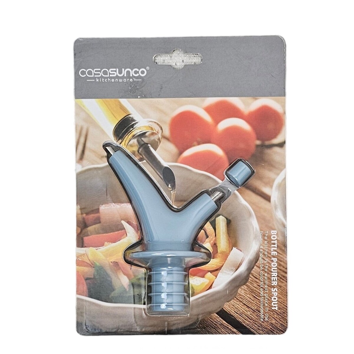 Pico Vertedor Dosificador Dispensador Botella Aceite Vinagre - Celeste 