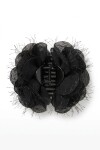 Broche flor party negro