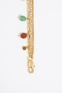 PULSERA MULTICADENAS CRISTALES Oro