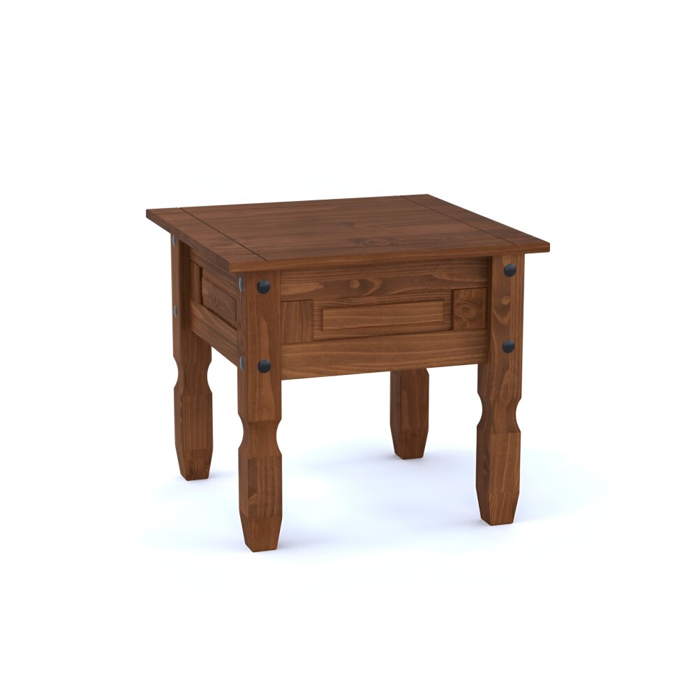 Mesa de living lateral - Linea mexicana Nogal