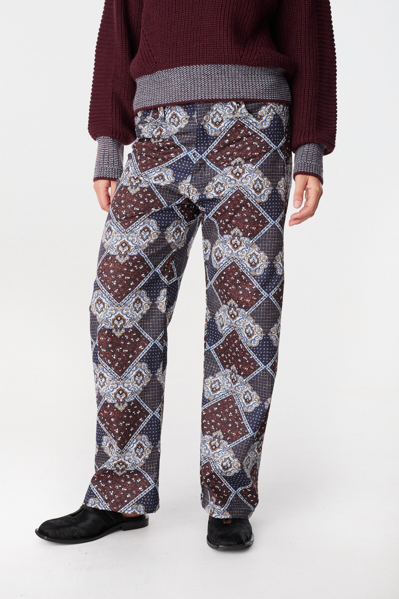 Pantalon Ajustable Azul