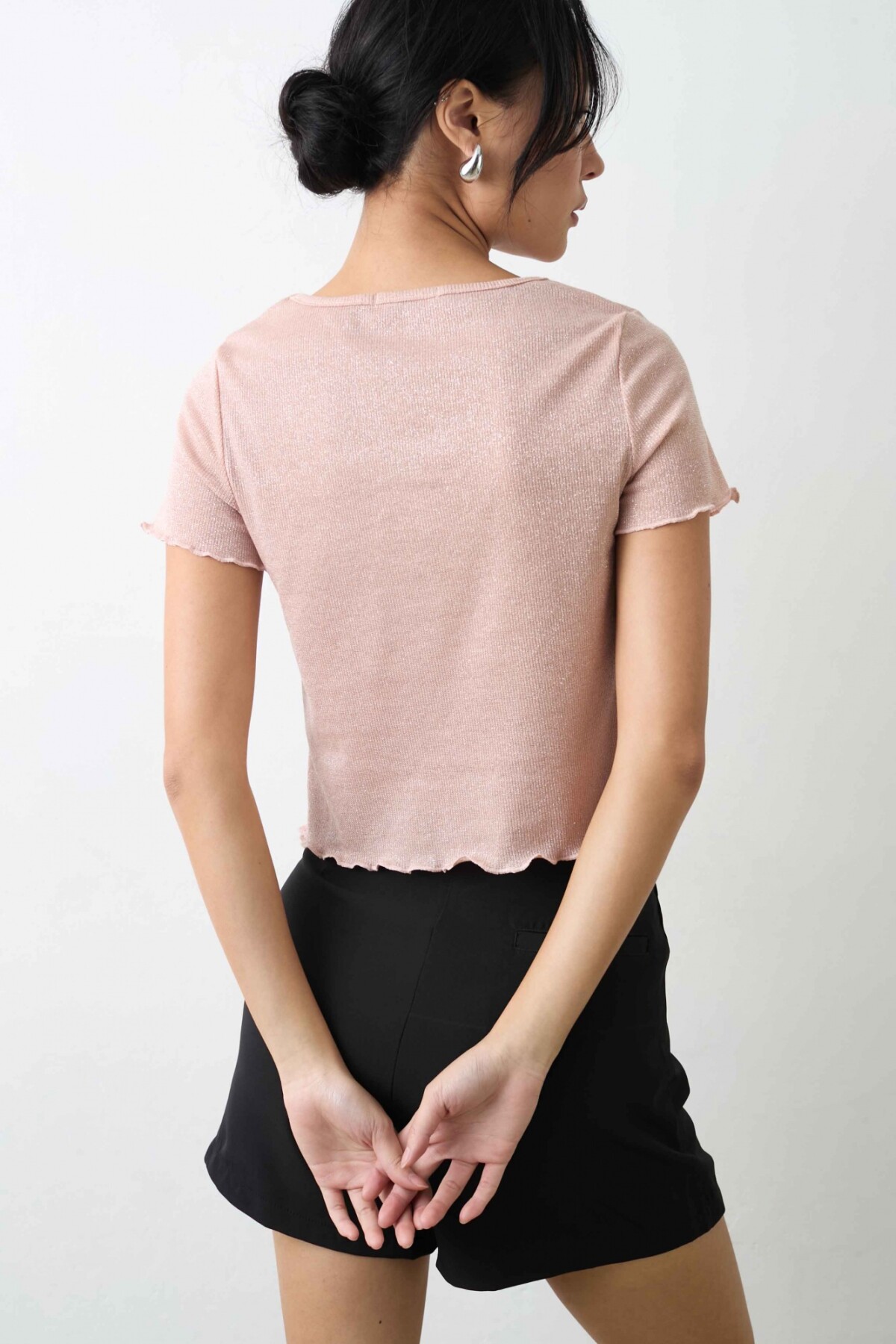 Top Camelia Beige Lurex