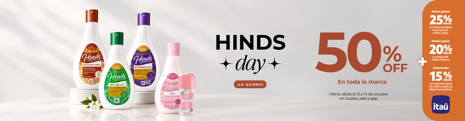 Hinds 50%
