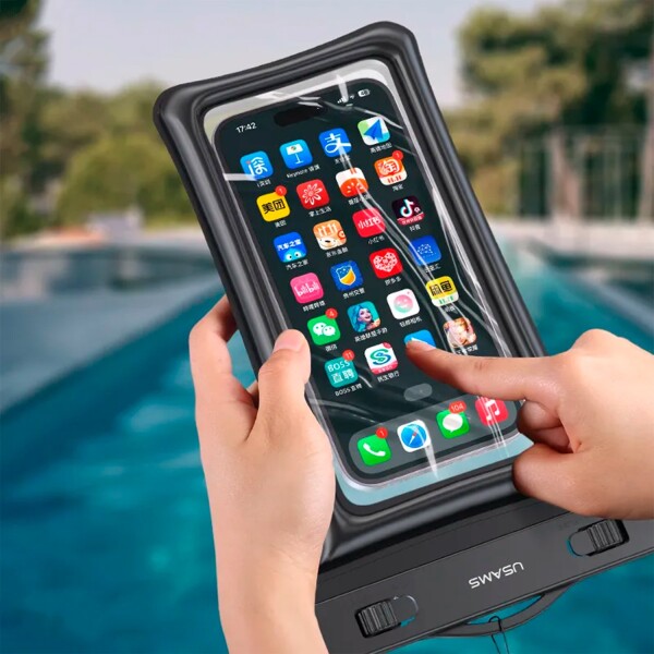 Estuche Funda Waterproof Sumergible Impermeable Para Celular Color Variante Rosado