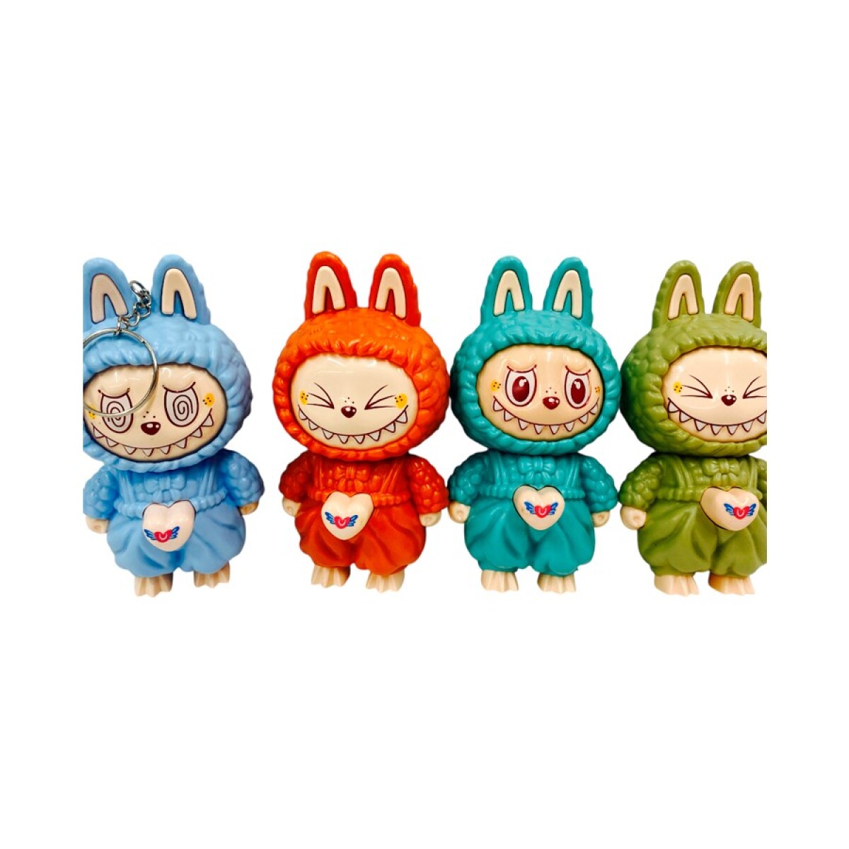 Llavero Muñeco Labubu LKN-1 Gira la Cabeza Varios Colores 