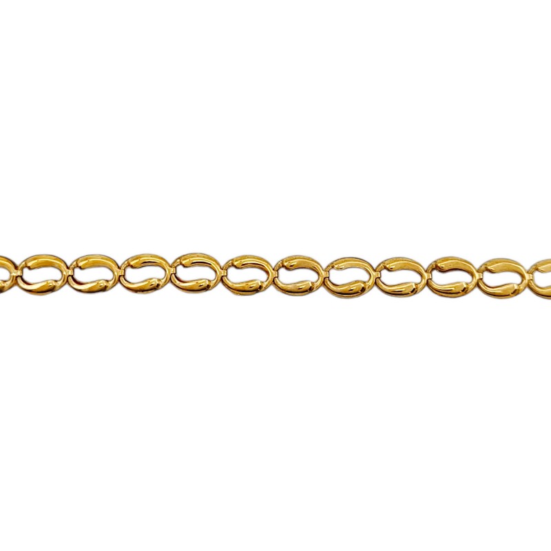 Pulsera Grano de café-Oro bajo-Sin Piedra-PU8005 sinpiedra