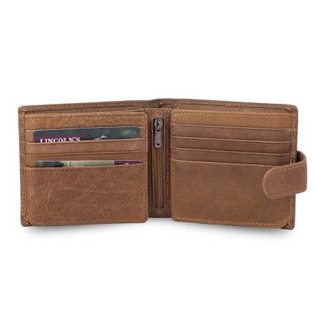 Billetera Lincoln's Hombre con Presilla Monet Nuez Billetera Lincoln's Hombre con Presilla Monet Nuez