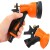 Pistola Riego Rociador 8 Funciones Presión Para Manguera Ax® Color Naranja