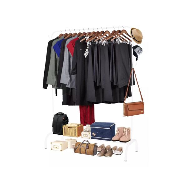 Perchero Para Ropa Con Perchas Metalicas Armario Percha Metal Organizador Estante Zapatero Imback Color Blanco Perchero Para Ropa Con Perchas Metalicas Armario Percha Metal Organizador Estante Zapatero Imback Color Blanco