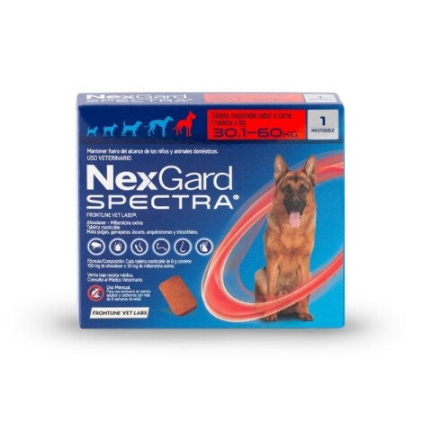 Nexgard Spectra Para Perros 30 a 60Kg - 1unidad Nexgard Spectra Para Perros 30 a 60Kg - 1unidad