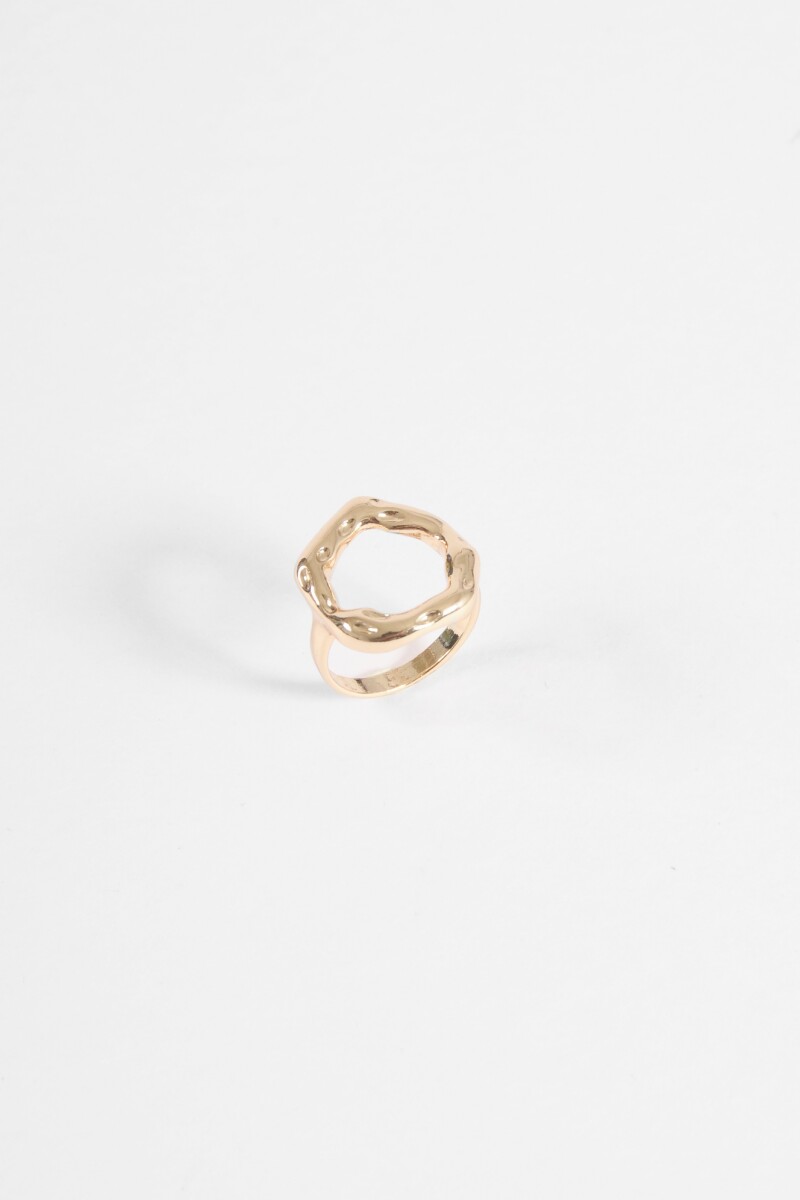 Anillo round dorado