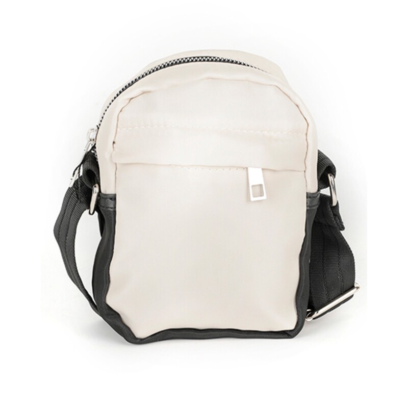 Mini Bandolera Canva modelo Portugal en nylon Blanco