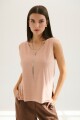 TOP TEJIDO LINO ROSA