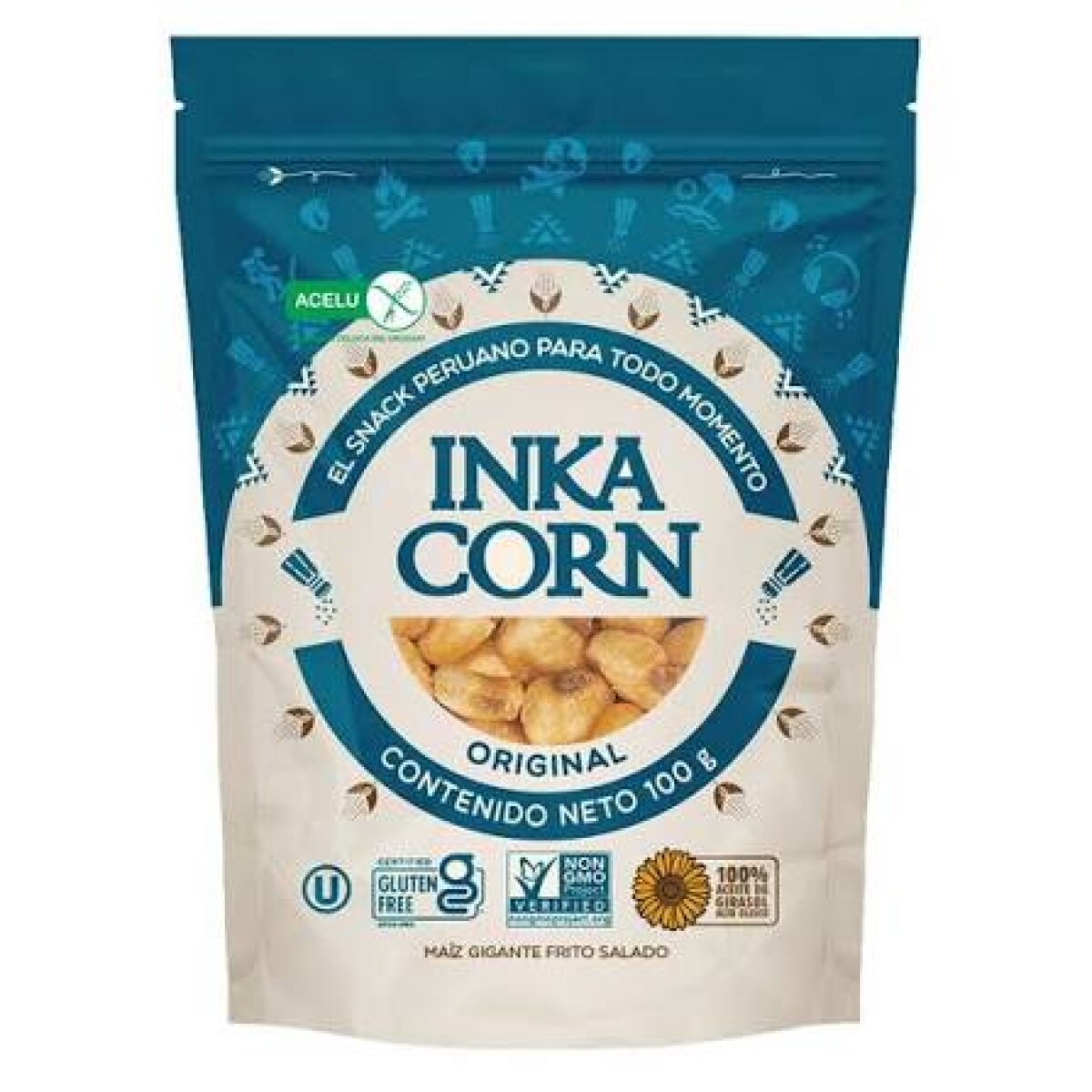 Maiz Frito Gigante Con Sal Inka Chips 100g 