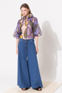 JEANS WIDE AIR BLUE Azul