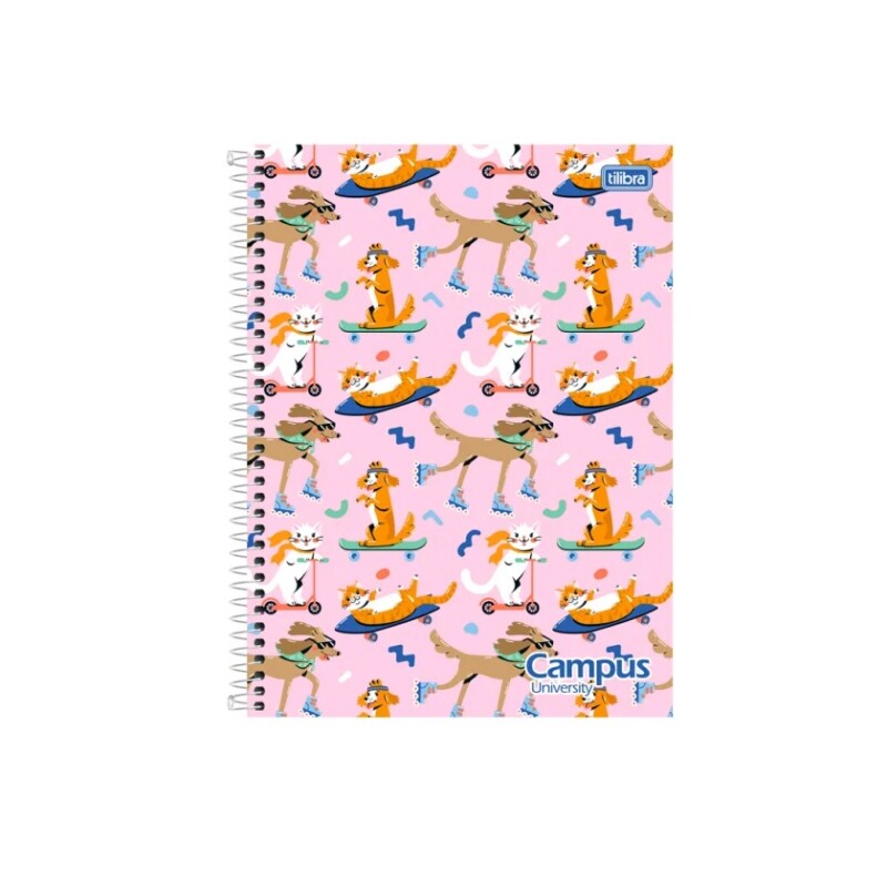 Cuadernola Fashion Tilibra Campus University Td Rayada Con Espiral 96 Hojas #CUADERNOLA FASHION TILIBRA CAMPUS UNIVERSITY TD RAYADA CON ESPIRAL 96 HOJAS