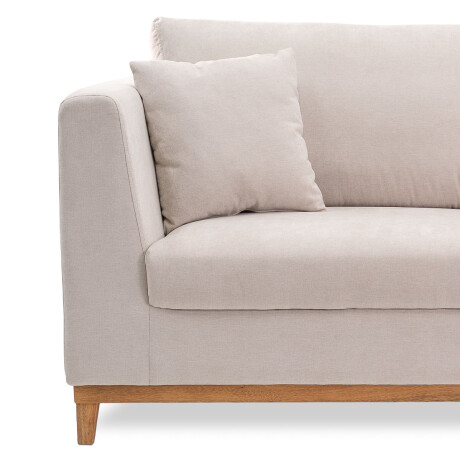 Sofá Belfast - Tela Microfibra - 3 cuerpos 2203 (Beige)