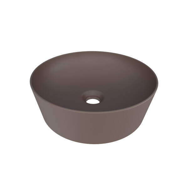 BACHA EN CERÁMICA MODELO MALTA MARRÓN Bacha En Cerámica Modelo Malta Marrón