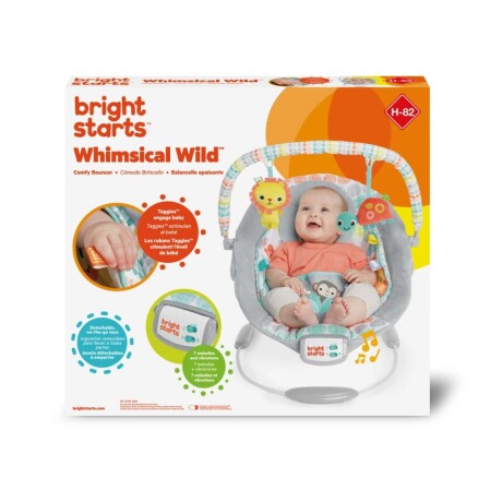 Silla Bouncer Bright Starts Deluxe Whimsical Wild 001