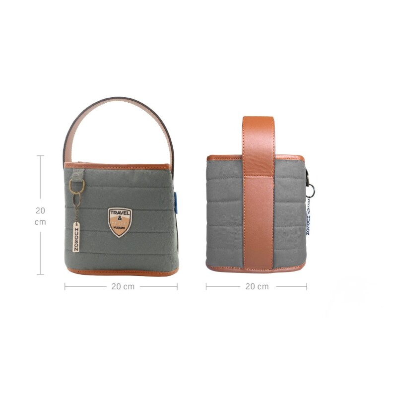 AM02 Matera Cuadrada Tipo Canasta Hudson - Gris