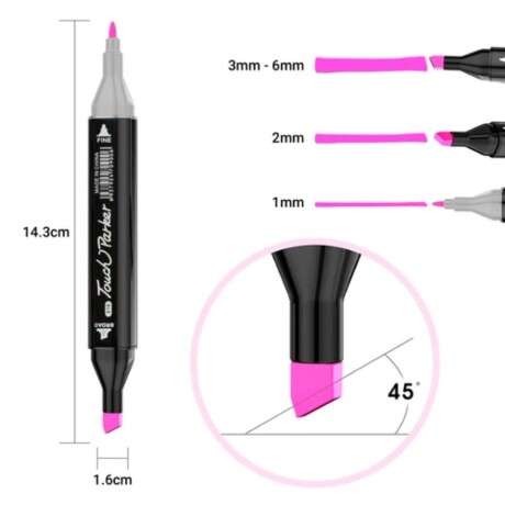 Set De 48 Marcadores Doble Punta 250194 Universo Binario 001