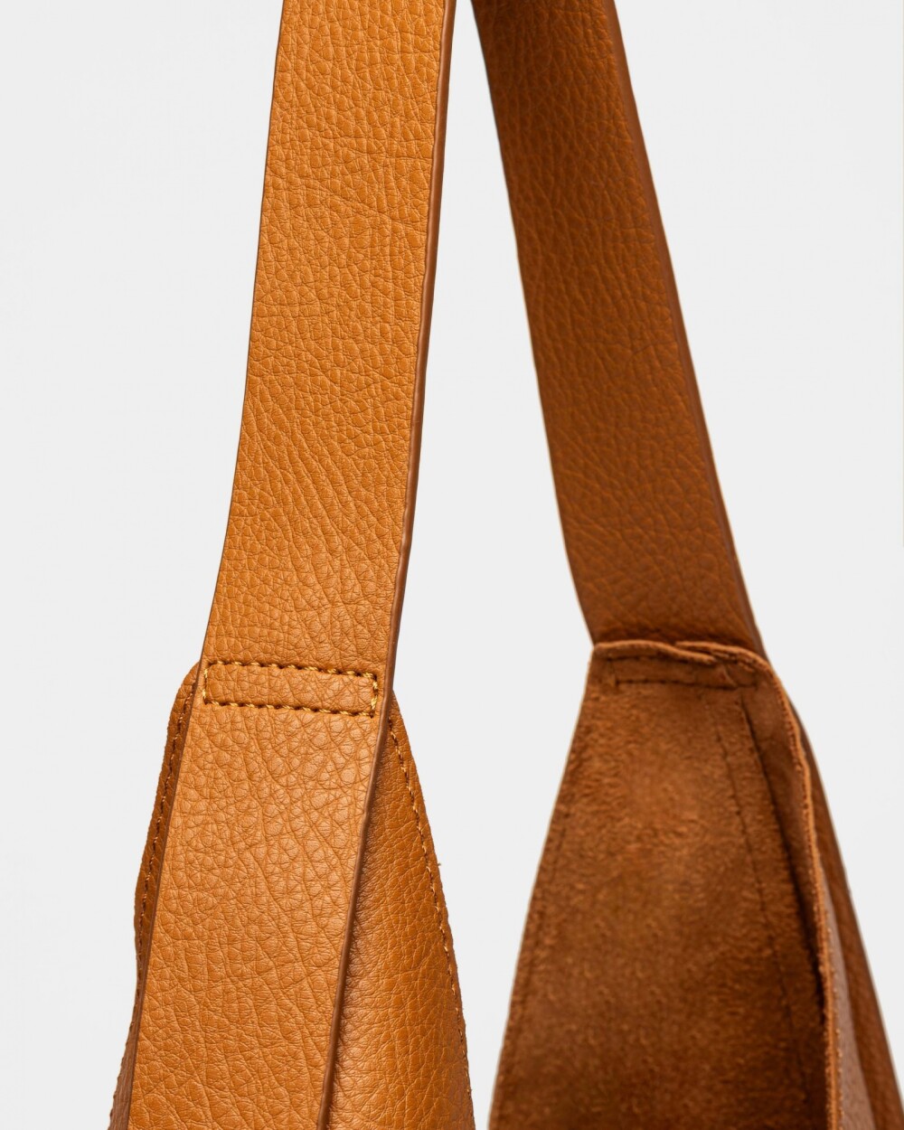 Bolso Heather en efecto cuero graneado Cuoio