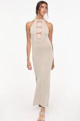 Vestido Espiral Vison Lurex