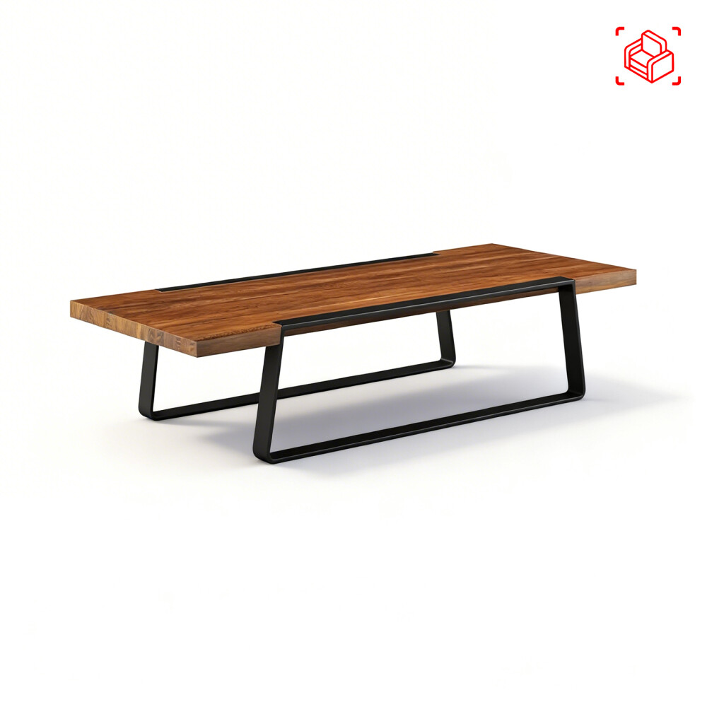 MESA RATONA MADERA-Y-METAL MARRON YORK CASTAÑO