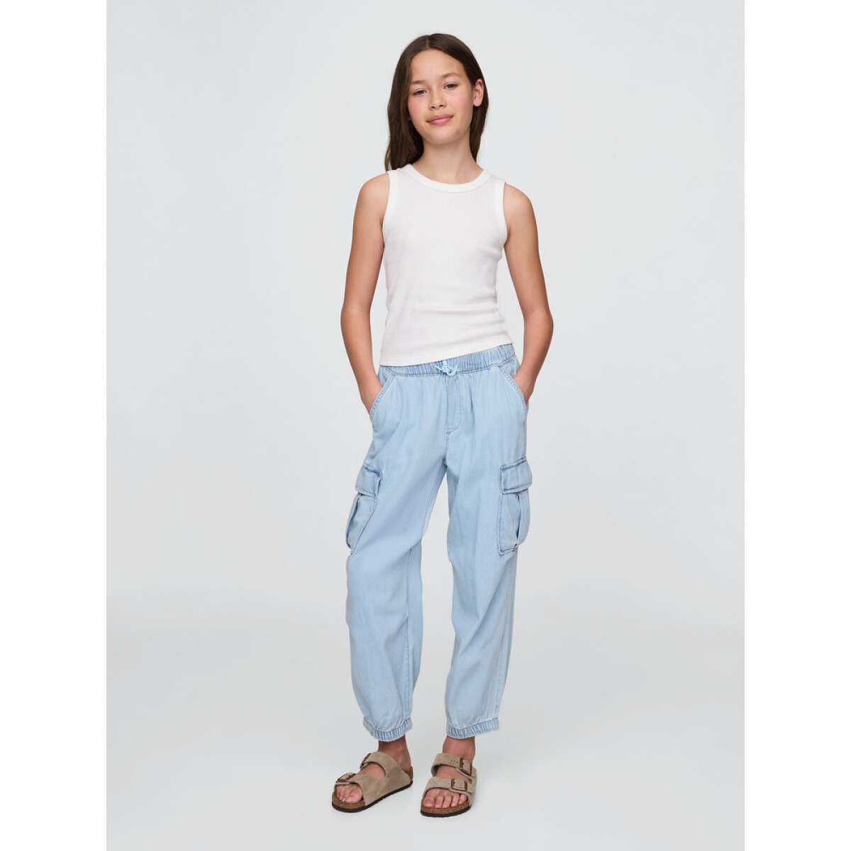 DNM PARACHUTE PANT - LIGHT WASH 