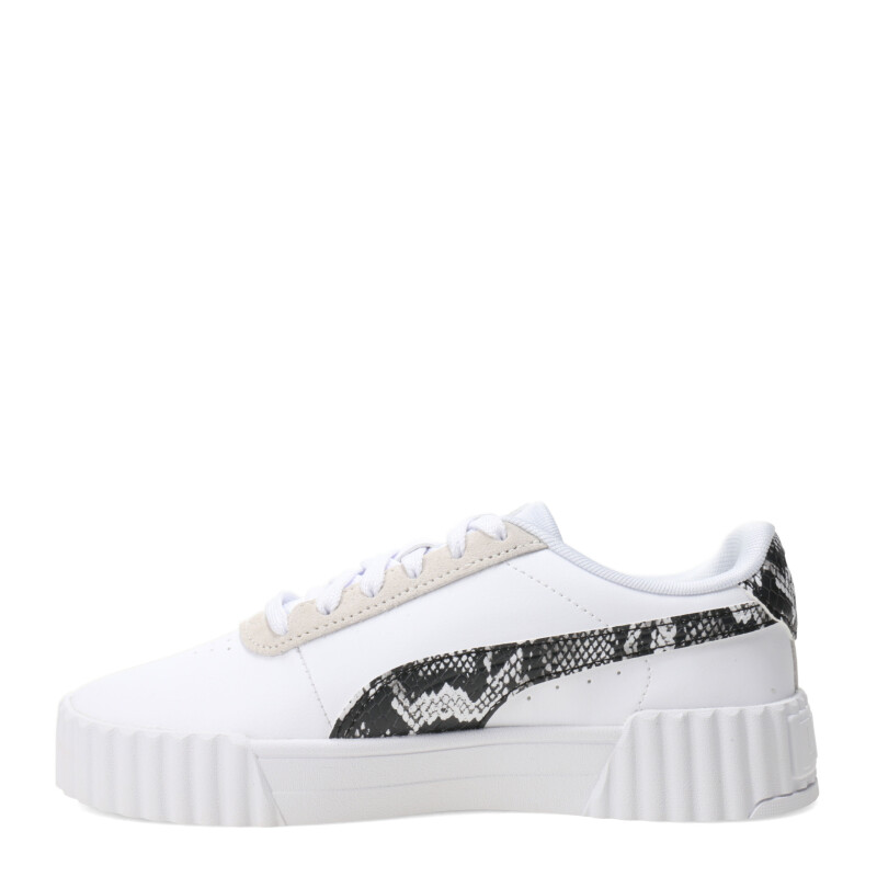 Championes de Mujer Puma Carina 3.0 Snake Chic Blanco - Negro - Gris