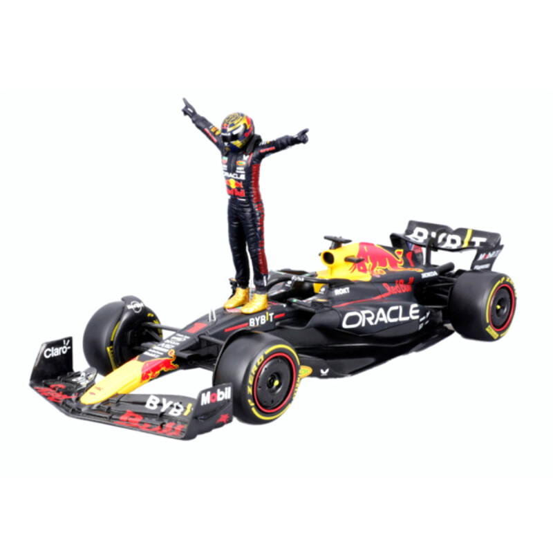 Auto de carreras Oracle Red Bull RB19 Bburago Sergio Perez