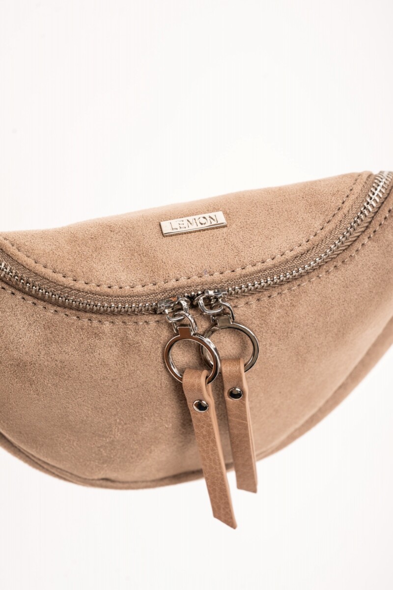 Cartera Gamuza Vegana Arena