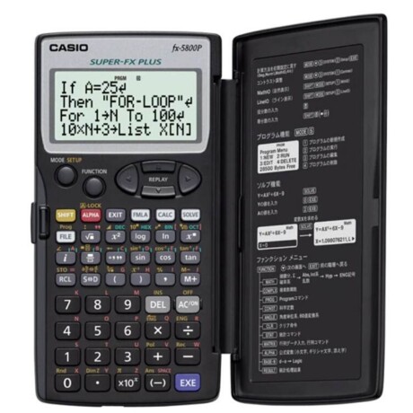 FX-5800P CALCULADORA PROGRAMABLE FX-5800P CALCULADORA PROGRAMABLE