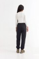 Pantalón dep clásico c/puños elásticos - UNISEX NEGRO