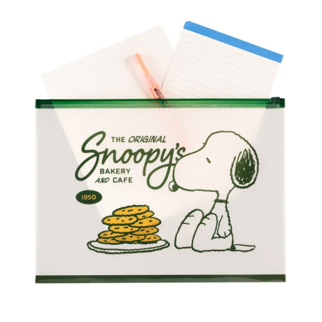 Sobre Zip Mooving Licencia A4 Snoopy