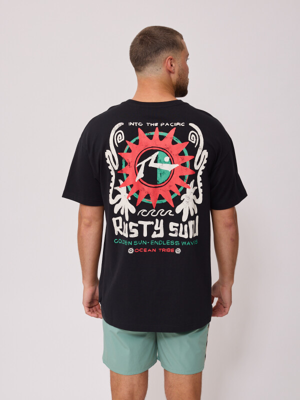 T-SHIRT EXAVI RUSTY Negro