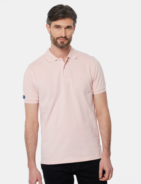 REMERA POLO LISA Rosado