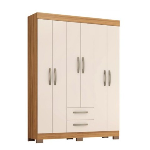 Ropero Abba 6 Puertas 2 Cajones NT6015 Freio White Ropero Abba 6 Puertas 2 Cajones NT6015 Freio White