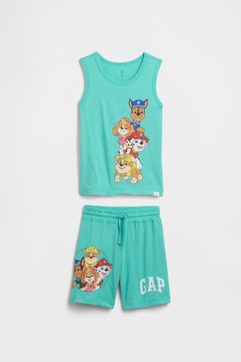 Set Musculosa Y Short Toddler Niño Water Garden Green