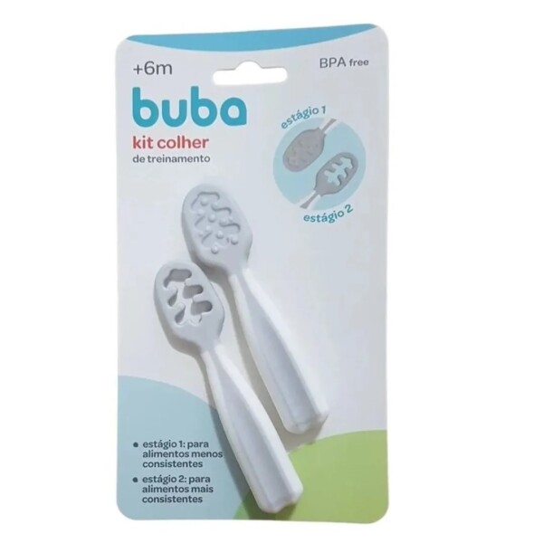 Set cubiertos BLW BUBA gris