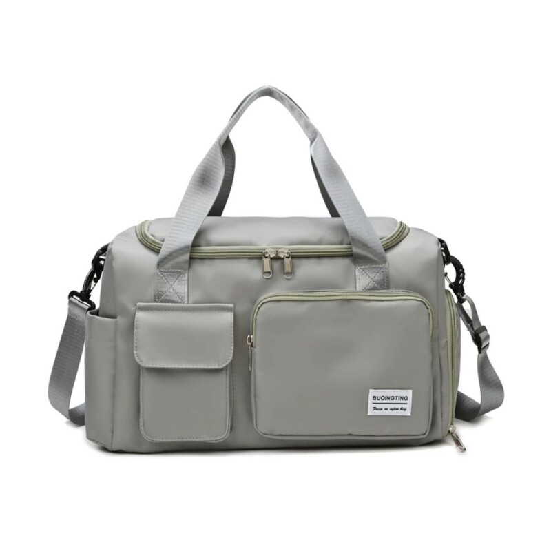 Bolso De Viaje Impermeable Con Compartimento Para Calzado Gris