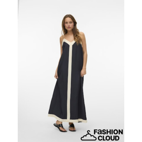 VMDENISE SINGLET ANKLE DRESS WVN BTQ GA BLACK