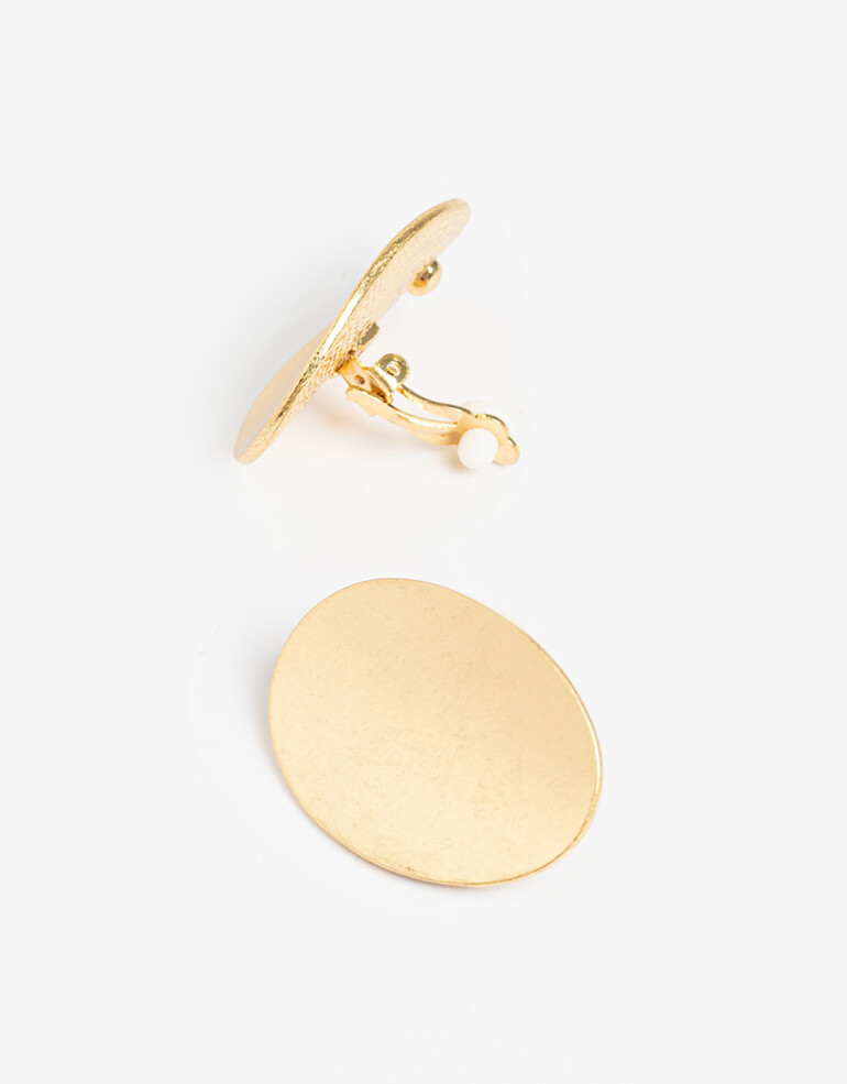Aros Clips Metal Aros Clip Chapones Metal - Dorado Oro Amarillo