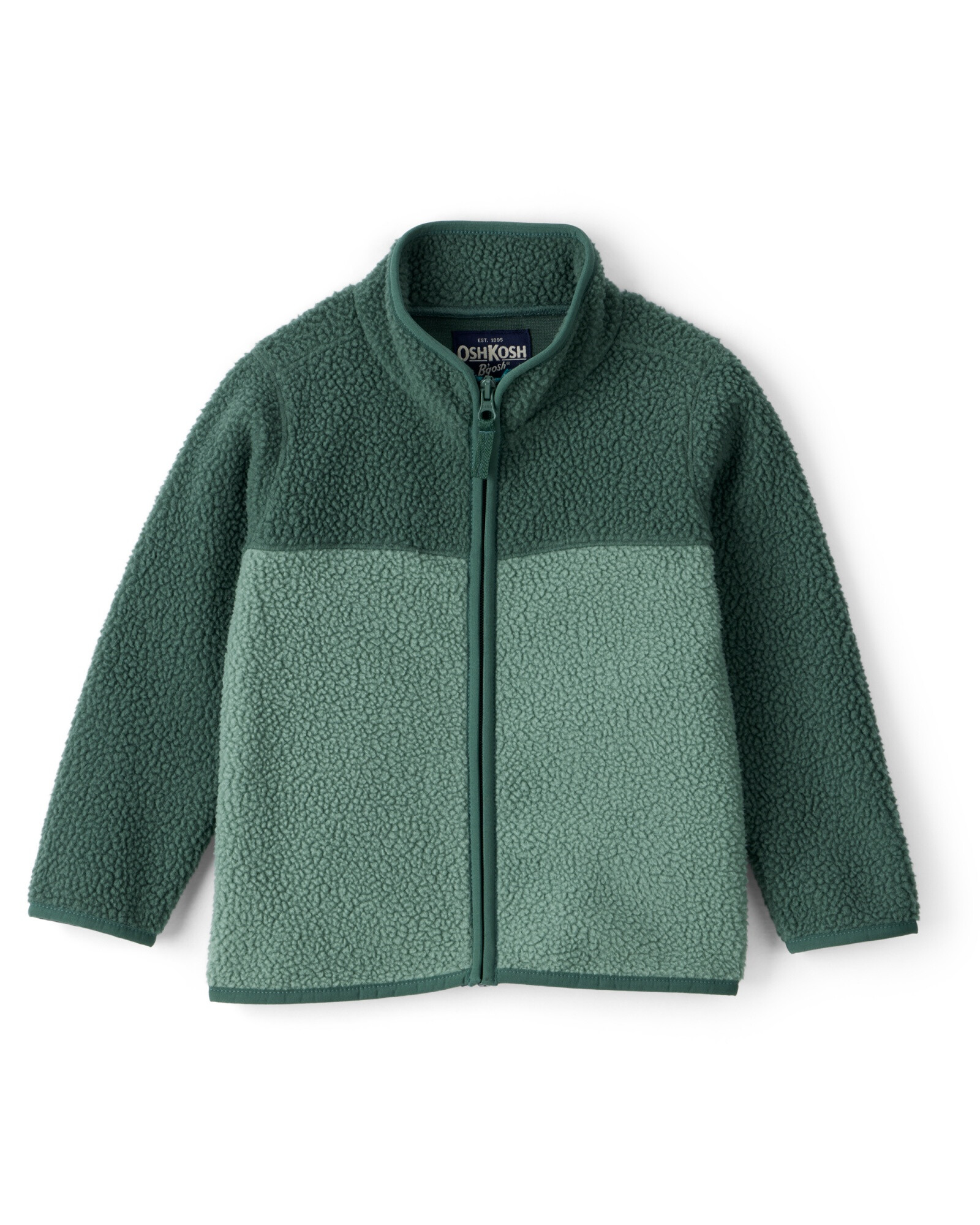 Campera de polar, diseño colorblock Sin color