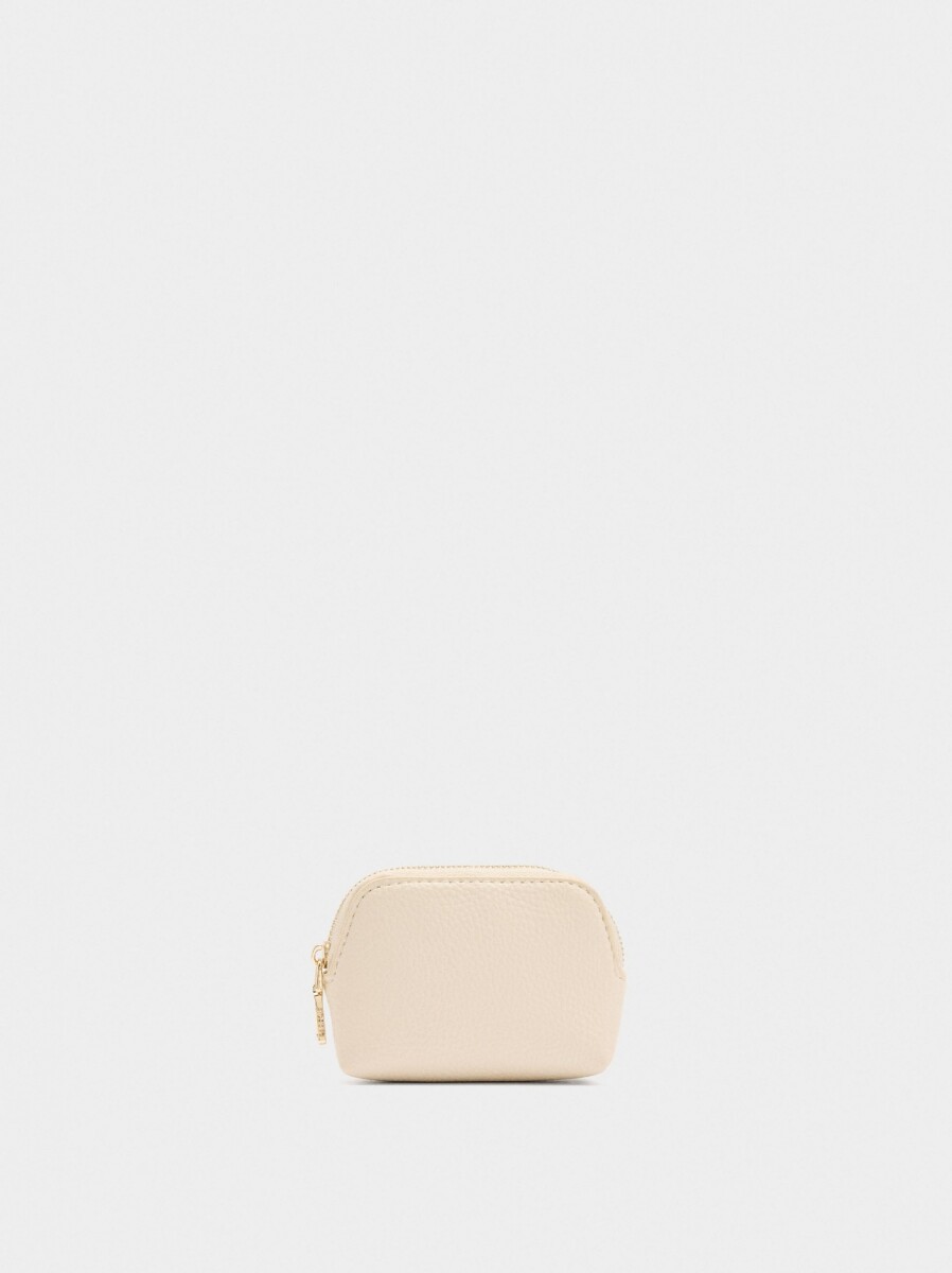 Monedero Liso - beige 