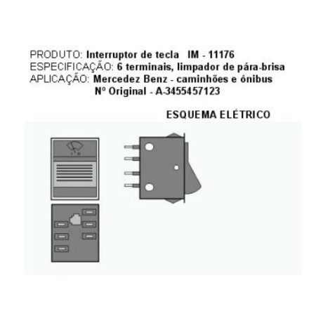 LLAVE BOTON TABLERO MERCEDES BENZ L-PARABRISA FIAT M.BENZ CAMIONES A3455457123 MARILIA LLAVE BOTON TABLERO MERCEDES BENZ L-PARABRISA FIAT M.BENZ CAMIONES A3455457123 MARILIA