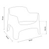 Juego De Patio Ibiza 2 Sillones + Mesa Ratona En Resina Blanco Juego De Patio Ibiza 2 Sillones + Mesa Ratona En Resina Blanco